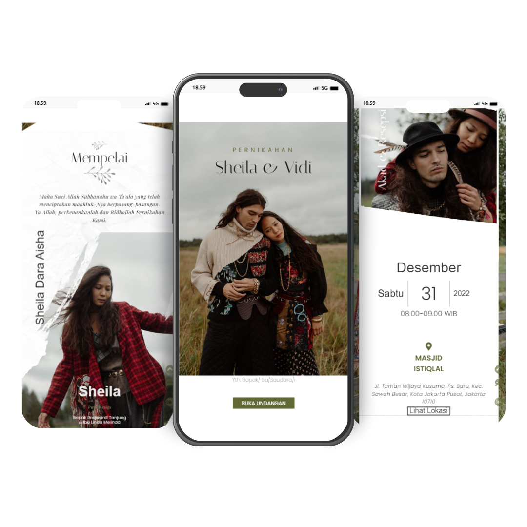 website undangan digital - tema romantis 3