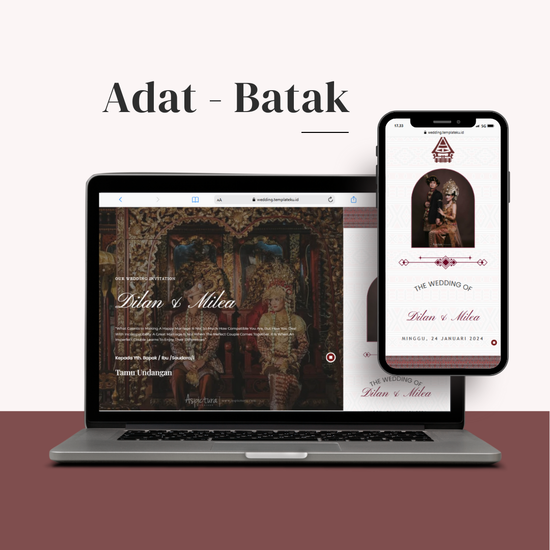 template website undangan digital - adat batak