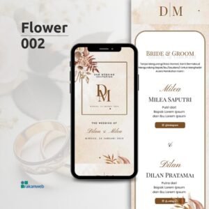 Tema flower 002 - Undangan Pernikahan Digital