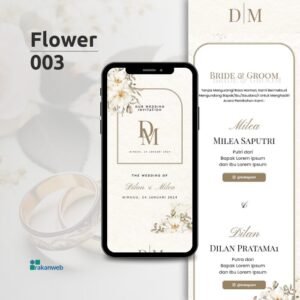 Tema flower 003 - Undangan Pernikahan Digital