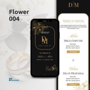 Tema flower 004 - Undangan Pernikahan Digital