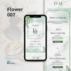 Tema flower 007 - Undangan Pernikahan Digital